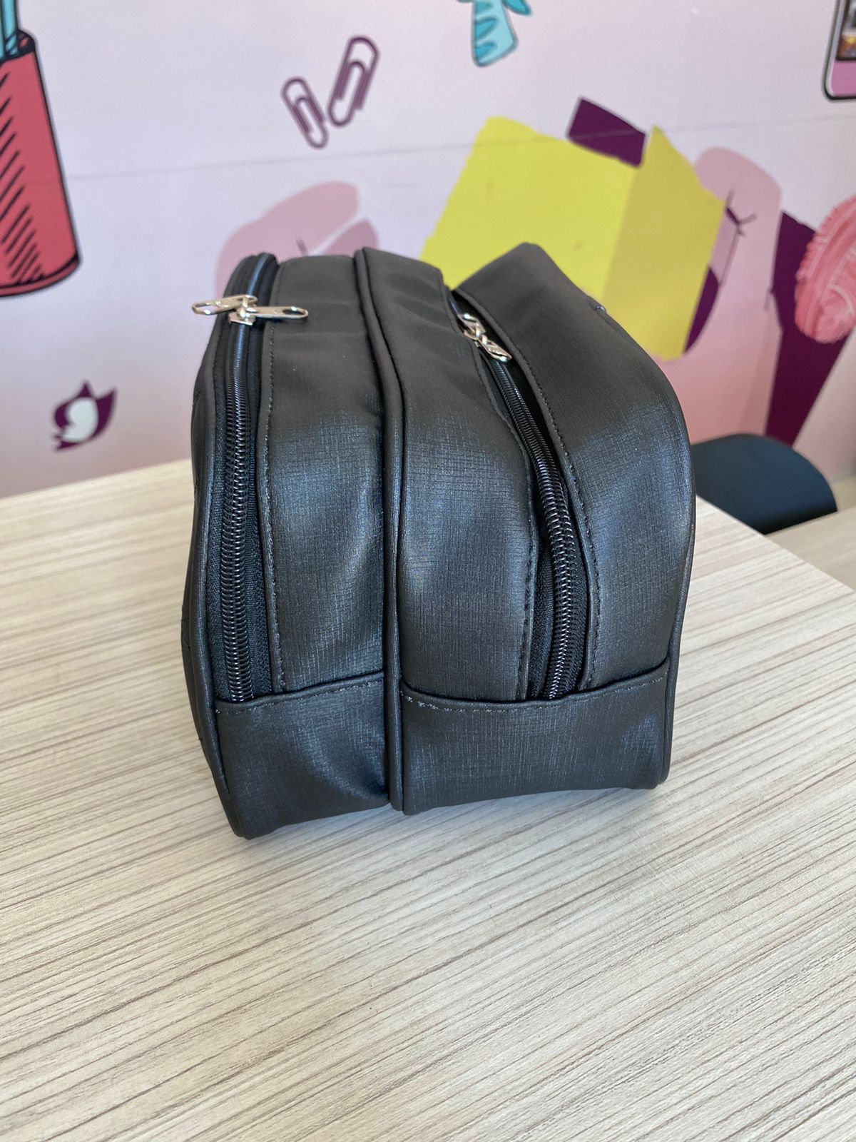 Bolsa Necessaire em Couro Sintético Personalizável - Image 6